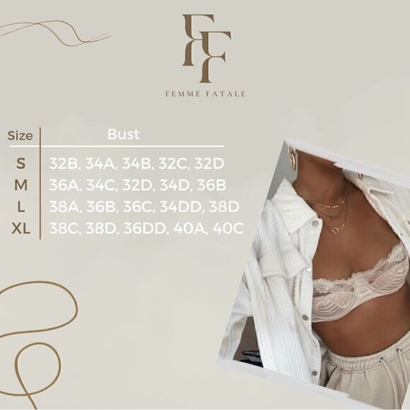 Sexy Sheer Floral Embroidered Lingerie Set - Picture 9 of 9